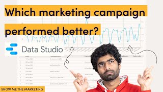 Compare and analyze multiple marketing campaign's performance (Step by step data studio tutorial)