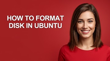 How to Format Disk In Ubuntu - AshleyHowTo