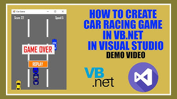 CAR RACING GAME|| in |VB.NET| in |Visual Studio| ||DEMO VIDEO||