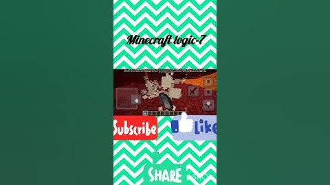 minecraft logic part-7 #mcpe #minecraft #shorts