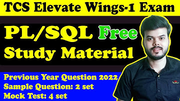 Tcs Dca plsql syllabus studymaterials | PLSQL TCS WINGS 1 previous year questions | Codingveda
