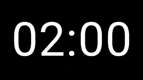  2 Minutes Timer | Countdown ⏱️