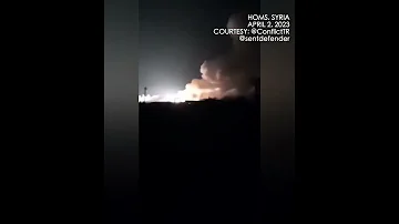 WATCH Israel Carries Out Third Attack Since March 30 Against Military Sites In Syria 