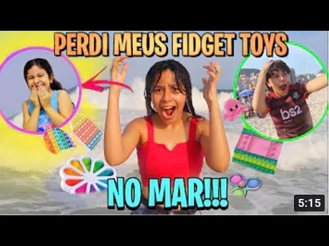 PERDI TODOS OS MEUS FIDGET TOYS NA PRAIA | LUANA MELO