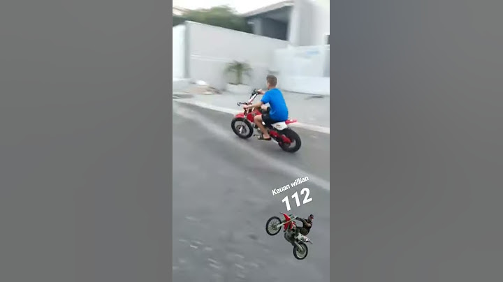 Aprendendo a andar de mini moto!