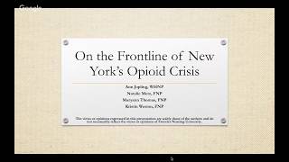 On the Frontline of New York's Opioid Crisis