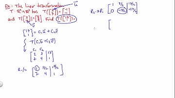 Image Under a Linear Transformation