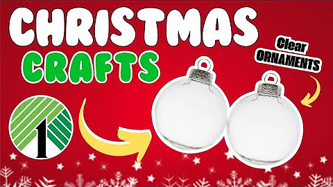 GENIUS 😃 Christmas DIY Crafts Using Clear Ornaments | Dollar Tree DIY Crafts