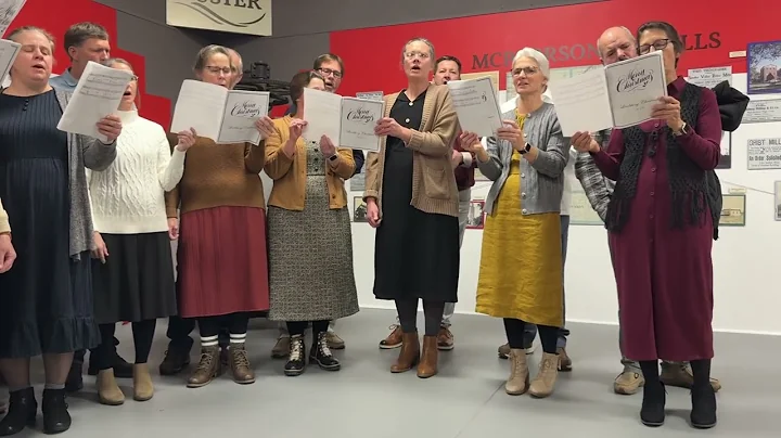 Mennonite Choir performs “Oh Holy Night” at Lindsborg Heritage Christmas, 12-14-24.