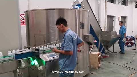 330ml milk bottle unscramble machine empty bottle sorting feeding high speed testing video