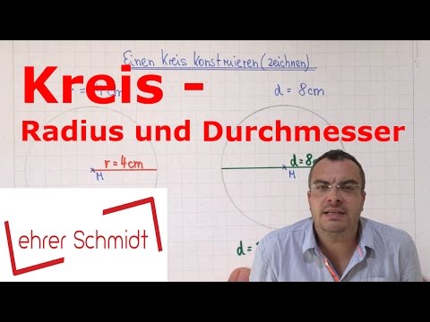 Video: So Bestimmen Sie Den Durchmesser Eines Kreises