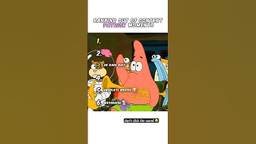 Ranking Patrick Star Mentality 😭