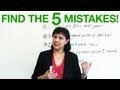 English Grammar Correction Quiz