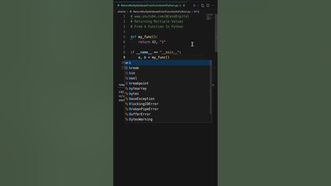 How to Return Multiple Values From A Function In Python #python #code # ...
