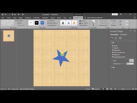 تغيير حجم الشريحة في بوربوينت  