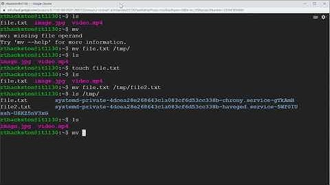 [074] Linux command prompt - Working with files