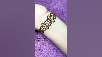 Easy mehndi Border Design  #Shorts #henna #foryou #mehndi