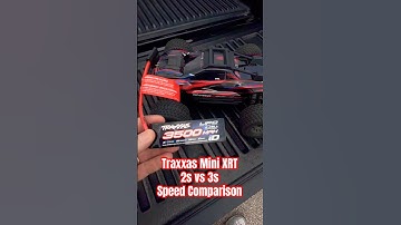 Traxxas Mini XRT 2s vs 3s Speed Comparison!