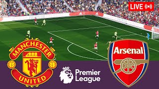 Manchester United vs Arsenal LIVE. Premier League 2023/2024 Full Match - Simulation Video Games