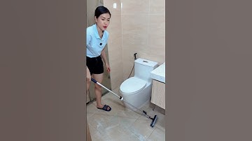 ￼Cây chà sàn nhà tắm đa năng 2 trong 1, chổi cọ sàn và gạt nước – Parroti Easy ES02