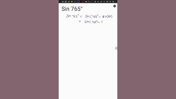 Trigonometry | Sin 765°| Class 11 th Trigonometry