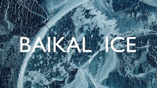 : Best of winter Baikal Lake ice from above, aerial drone/     , 