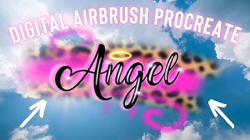 How to digital airbrush in Procreate (EASY)