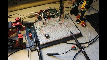 Arduino MegaADK ep. 44 : fischertechnik, motors, LEDs, transistor, oscilloscope, Scilab, AVR C, more