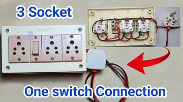 How to make an extension box | 3 Sockets +1 Switch box wiring | Extension box wiring