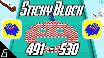 Sticky Block | Gameplay Walkthrough | Level 491 - 530 (iOS, Android)