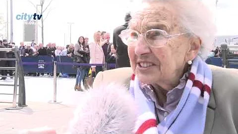 NORA MERCER - City v QPR pre match interview with Joe Mercer's widow