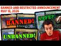 ⛔ Ban Announcement! ⛔The Metagame Shift Nobody Expected ⛔ MTG B&amp;R ⛔ Standard, Modern, And More!
