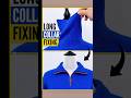 High Collar Ko Stylish Zip Collar Me Kaise Badlein. #sweater #collar #alterations