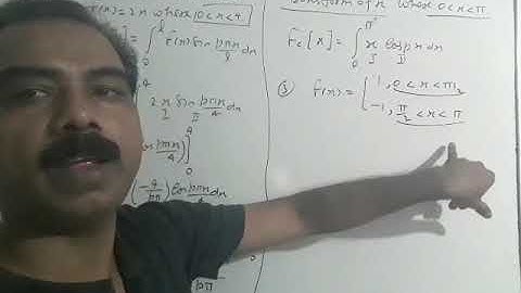 Finite Fourier transformation