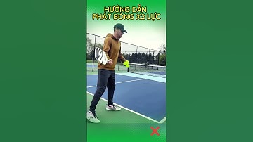 HƯỚNG DẪN PHÁT BÓNG PICKLEBALL X2 LỰC #xuhuong#pickleball #pickleballskills #hocpickleball