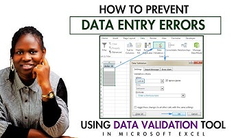 How to Prevent Data Entry Error Using Data Validation in Microsoft Excel