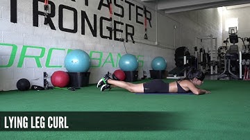 Lying Leg Curl w/ Mini Loop Resistance Band (Workout Demonstration Video)