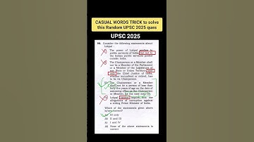 Use CASUAL WORDS TRICK AS LAST RESORT IN PRELIMS🔥🔥