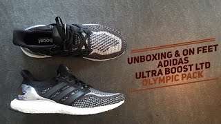 Adidas Ultra Boost LTD silver | UNBOXING & ON FEET | Olympic Pack | fashion shoes 2016 | HD