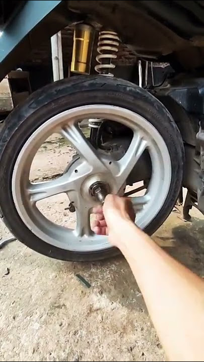 pasang swing arm Adv double shock di mio soul