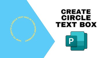 How to Create a Circle Text Box in Publisher Document