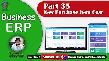 Business ERP Part 35 New Purchase Item Cost ASP NET MVC