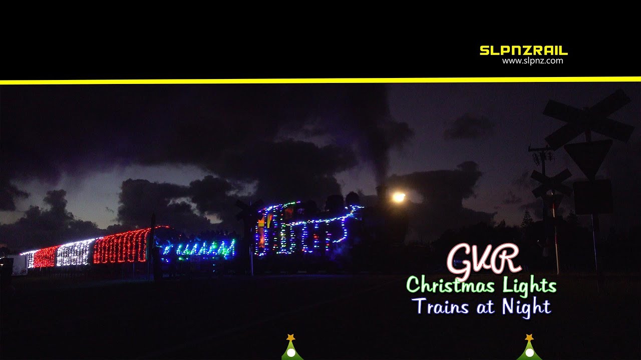 GVR Christmas Lights Trains at Night (2020) YouTube