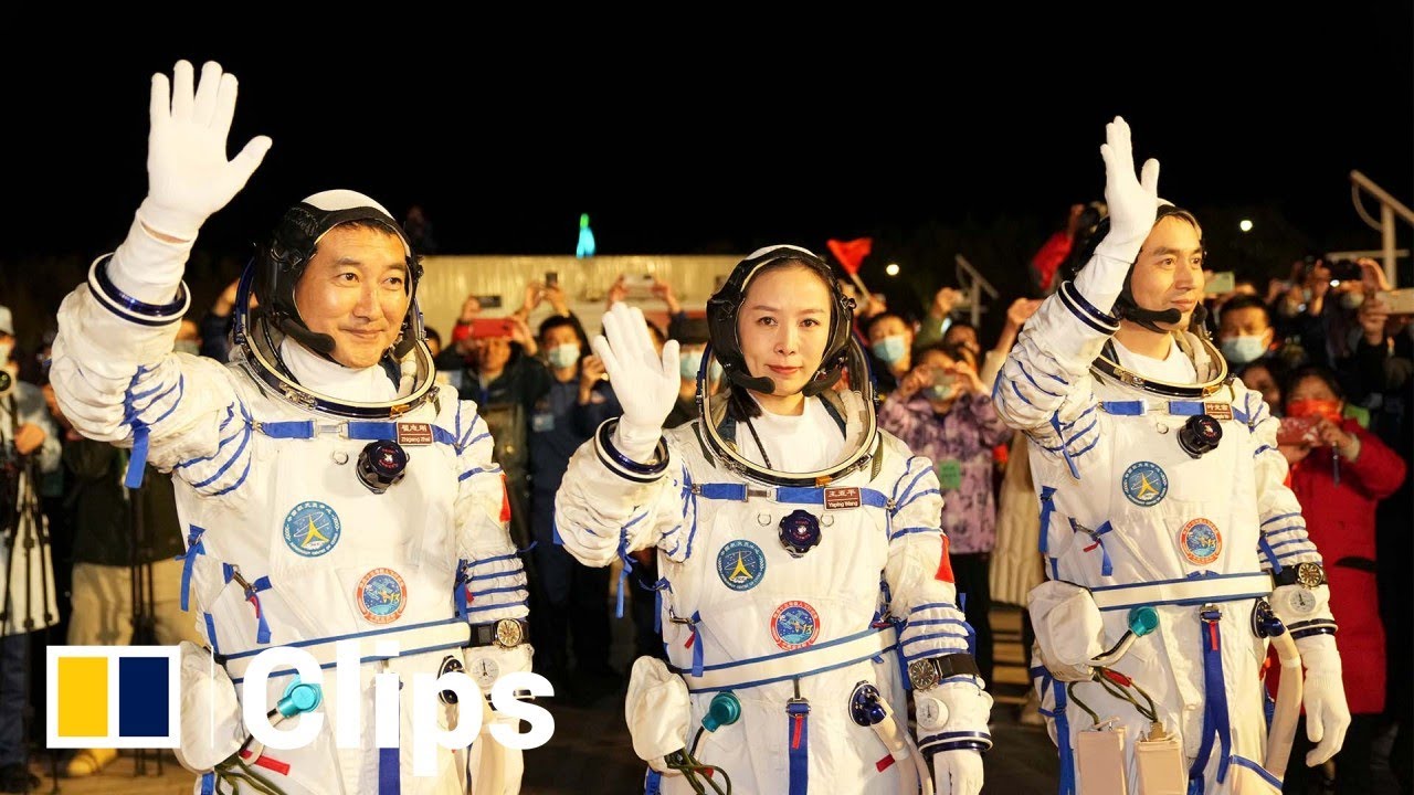 中國大陸太空人換班 神舟18號發射升空實況 三名太空人皆是\
