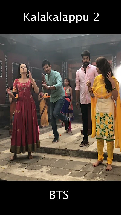 Jiiva Fun With Catherine Tresa and Nikki Galrani in Song Shoot | Kalalalappu 2#youtubeshorts #shorts