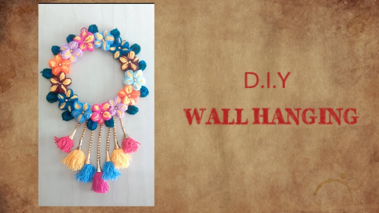 make easy wall hanging- DIY wall hanging - YouTube