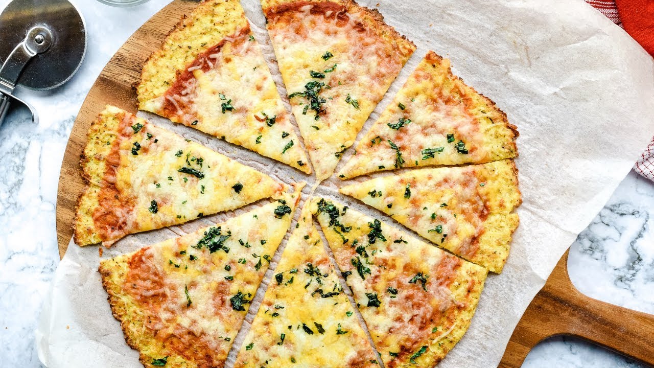 3Cheese Cauliflower Crust Pizza YouTube