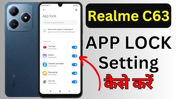 How To Lock Apps in Realme C63 | Realme C63 Me App Lock Kaise Kare
