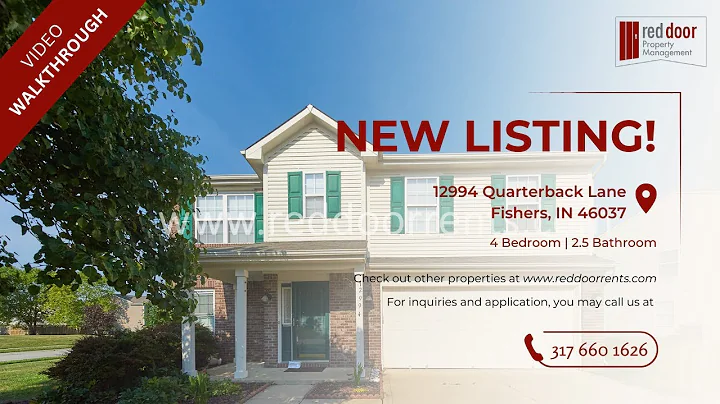 New Listing! 12994 Quarterback Lane Fishers, IN 46037