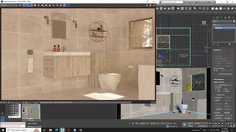 3DsMax Tutorials, Learn Lighting a Bathroom from Scratch in 3dsmax.( Part 12)